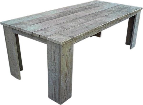 Steigerhouten tafel - 255x80 h - bruin