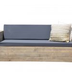 Wood4you – Loungebank steigerhout Washington 220Lx70Hx80D cm – incl kussens