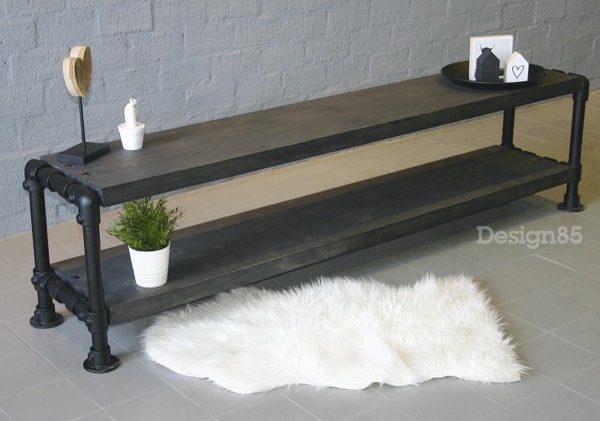Design85 - steigerbuis - tv meubel - zwart