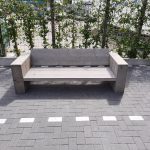 Loungebank “Garden” van Grey Wash steigerhout 180cm 3 persoons bank
