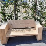 Loungebank “Garden” van Nieuw steigerhout 120cm 2 persoons bank