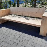 Loungebank “Garden” van Nieuw steigerhout 180cm 3 persoons bank