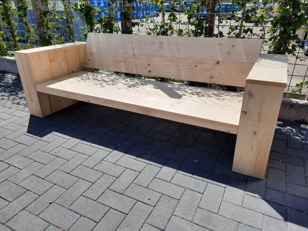 Loungebank "Garden" van Nieuw steigerhout 180cm 3 persoons bank