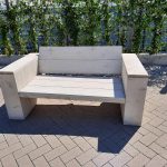 Loungebank “Garden” van White Wash steigerhout 180cm 3 persoons bank