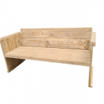 Wood4you – Tuinbank Texel – ‘Doe het zelf’ Bouwpakket steigerhout 152Lx72Hx57D cm