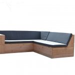 Wood4you – Loungeset San Francisco Douglas 250×200 cm – GL-vorm incl kussens