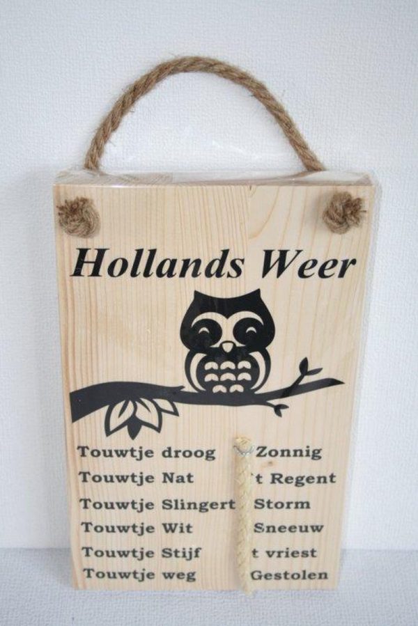 Hollands Weerbericht - Hollands Weer - Touwtje - Uil - Hout