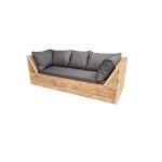Wood4you – Loungebank Phoenix Steigerhout 200lx70hx80d Cm Plof