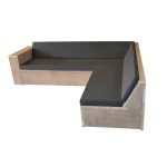 Wood4you – Loungeset Steigerhout San Francisco 250×200 Cm – Gl-vorm -Incl Kussens