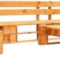 vidaXL 6-delige Loungeset pallet hout honingbruin
