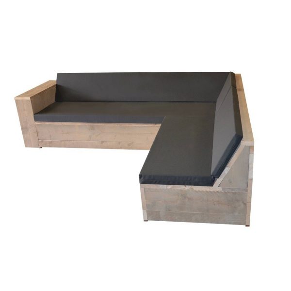 Wood4you - Loungeset 1 200x210 Cm - Gl-vorm- Incl Kussens