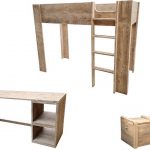 Wood4you – Kinderkamer Noortje – Steigerhout – bed/bureau/kist