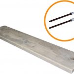 Steigerhoutpassie Wandplank Steigerhout + Blinde Plankdragers + Voorgeboord 60x19x3cm (lxbxh) Blinde bevestiging – Boekenplank – Zwevende Plank