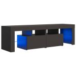 Vidaxl Tv-meubel Met Led-verlichting 140x35x40 Cm Grijs